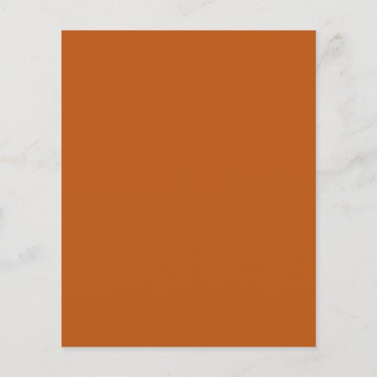 Budget Elegante orangefarbene Taufe (Rückseite)