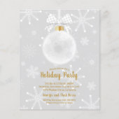 Budget Elegante Ornament Snowflakes (Vorderseite)