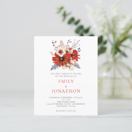 Budget Elegante Red Florals Hochzeitsempfehlung
