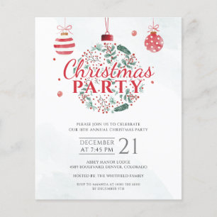 Budget Elegante Red Green Weihnachtsfeier