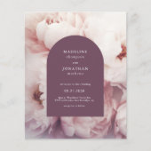 BUDGET Elegante Regal Lila Peonies Arch Wedding (Vorderseite)