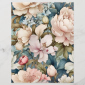 Budget Elegante rosa Blumenhochzeit Flyer (Hinten)