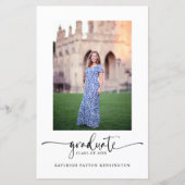 Budget Elegante Script Abschluss Ankündigung (Vorderseite)