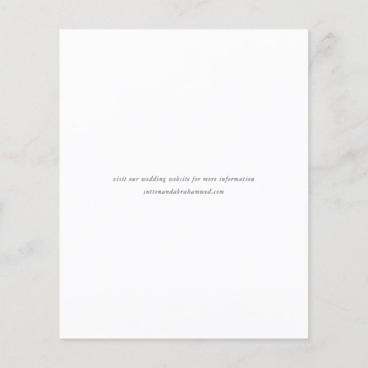 Budget Elegante Script Foto Collage Save the Date (Rückseite)