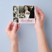 Budget Elegante Script Pic Wedding Vielen Dank Fly Flyer (Gruppe)