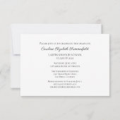 Budget Elegante Script Typografie Foto Grad Party Einladung (Rückseite)