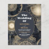 Budget Elegante Silver Gold Celestial Wedding (Vorderseite)