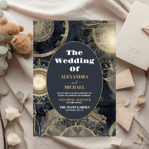 Budget Elegante Silver Gold Celestial Wedding