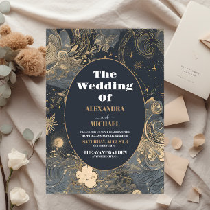 Budget Elegante Silver Gold Celestial Wedding