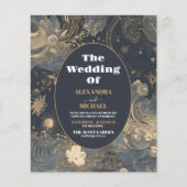 Budget Elegante Silver Gold Celestial Wedding (Vorderseite)