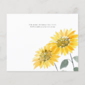 Budget Elegante Sonnenblumen Botanisch Save the Da (Rückseite)