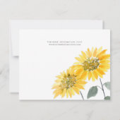Budget Elegante Sonnenblumen Botanisch Save the Da (Rückseite)