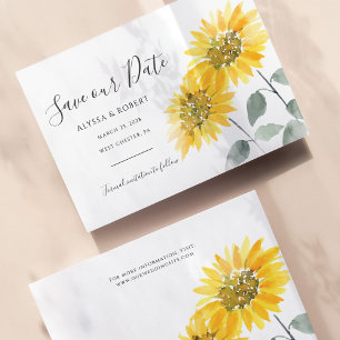 Budget Elegante Sonnenblumen Botanisch Save the Da