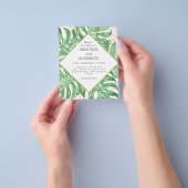 Budget Elegante tropische Hochzeit Einladung. Flyer (Gruppe)
