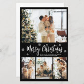 Budget Elegante Typografie Collage Weihnachtsbuch (Vorne/Hinten)