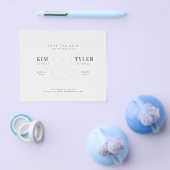 Budget elegante Typografie Hochzeit speichern Sie Flyer (Einzeln)