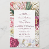 Budget Elegante Watercolor Boho Floral Wedding (Vorderseite)