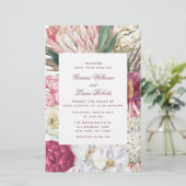 Budget Elegante Watercolor Boho Floral Wedding (Stehend Vorderseite)