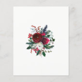 Budget - elegante Weihnachts-Party Einladung (Rückseite)