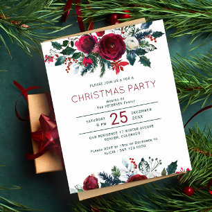 Budget - elegante Weihnachts-Party Einladung