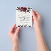 Budget - elegante Weihnachts-Party Einladung Flyer (Gruppe)