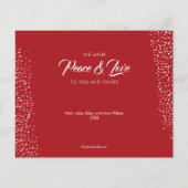 Budget Elegante Weihnachtsbaumkarte (Rückseite)