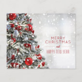 Budget Elegante Weihnachtsbaumkarte (Vorderseite)