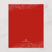 Budget Elegante Weihnachtsgrün Einladung Flyer (Hinten)