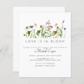 Budget Elegante Wildblume Bridal Dusche Einladung (Vorne/Hinten)