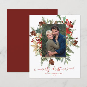 Budget Elegante Winterliche Blumen Goldene Weihnac