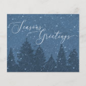 Budget Eleganter Business Holiday Blue (Vorderseite)