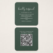 Budget Eleganter QR Code Wedding Response RSVP Car (Vorne & Hinten)