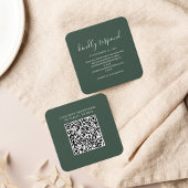 Budget Eleganter QR Code Wedding Response RSVP Car