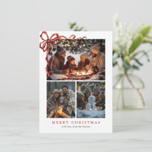 Budget Eleganter Roter Schleife Weihnachten Vier F