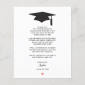 Budget Eleganter Script-Abschluss Vielen Dank Kart Flyer (Hinten)