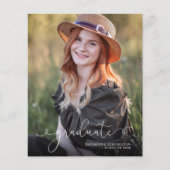 BUDGET Eleganter Script Foto Sage Green Abschluss (Vorderseite)