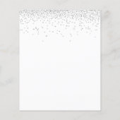 Budget Eleganter Script Silver Glitzer Save the Da (Rückseite)