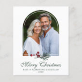 Budget Elegantes Arch Botanisches Holiday Foto (Vorderseite)