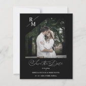 Budget Elegantes Black Foto Anspruchsvolle Hochzei (Vorderseite)