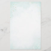 Budget Elegantes Blumenmenü (Rückseite)