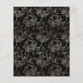 Budget Elegantes botanisches Brautparty Einladung Flyer (Hinten)