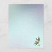 Budget Elegantes Brautparty, Grünpflanzen Flyer (Hinten)