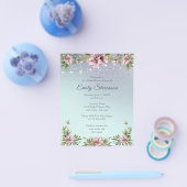 Budget Elegantes Brautparty, Grünpflanzen Flyer (Einzeln)