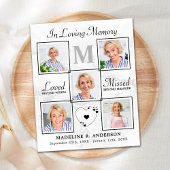 Budget Elegantes Foto Collage Beileid Vielen Dank