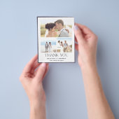 Budget Elegantes Foto Hochzeit Vielen Dank Flyer (Gruppe)