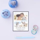 Budget Elegantes Foto Hochzeit Vielen Dank Flyer (Einzeln)