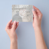 Budget elegantes Foto Moderne Hochzeit sparen das Flyer (Gruppe)