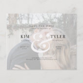 Budget elegantes Foto Moderne Hochzeit sparen das Flyer (Vorne)