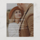 Budget Elegantes Foto-Overlay-Hochzeit (Vorderseite)