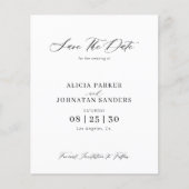 Budget elegantes Foto QR Code Hochzeit speichern S (Vorderseite)